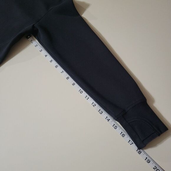 Athleta Girls Black Retroactive Half-Zip Pullover Sweatshirt Top - Picture 10 of 16